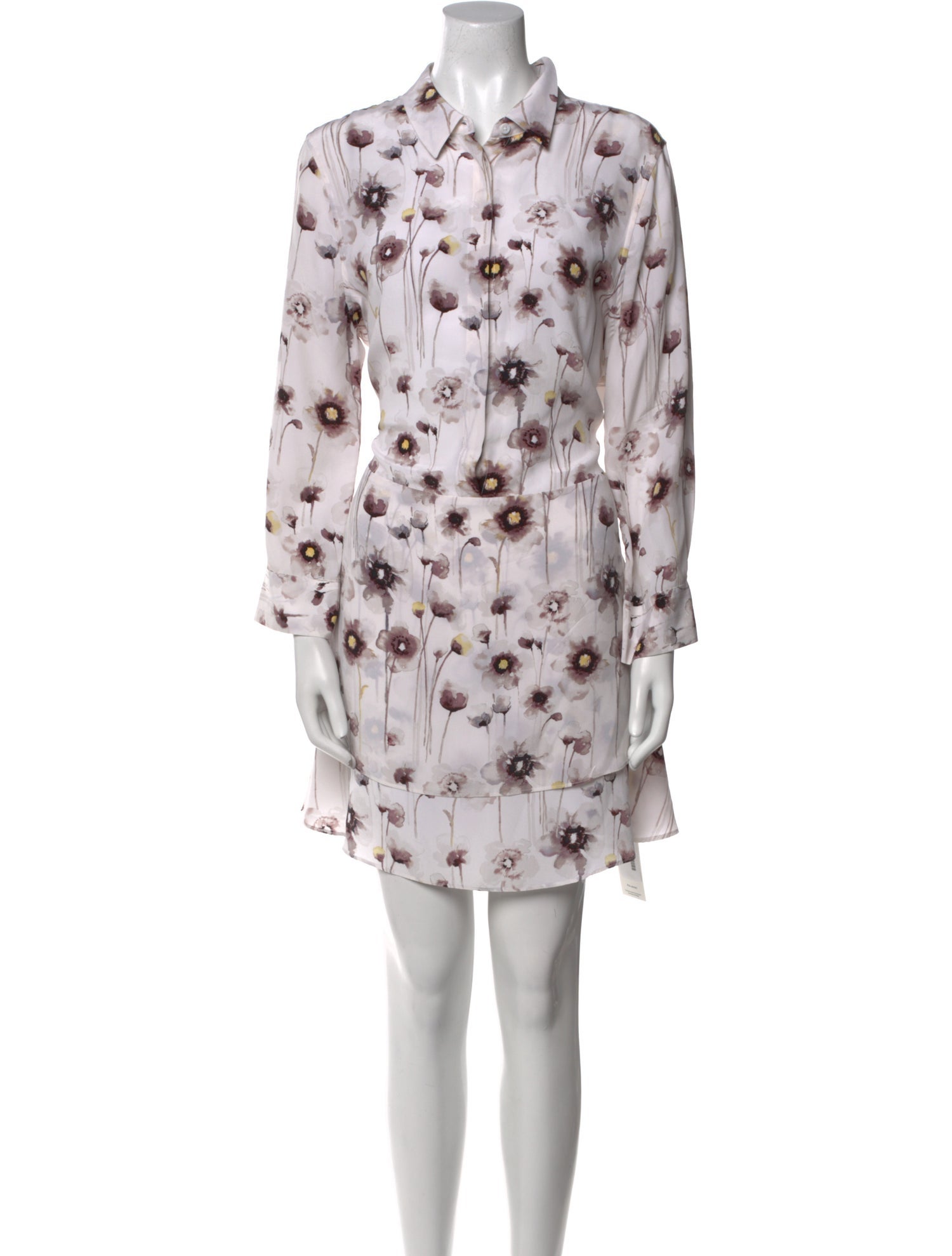 Equipment Floral Print Mini Dress