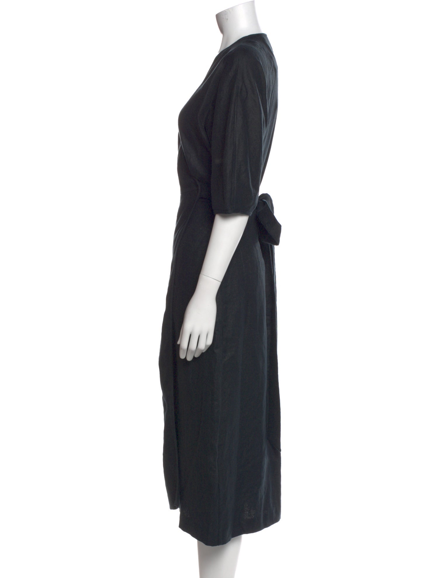 Equipment Linen Midi Length Dress