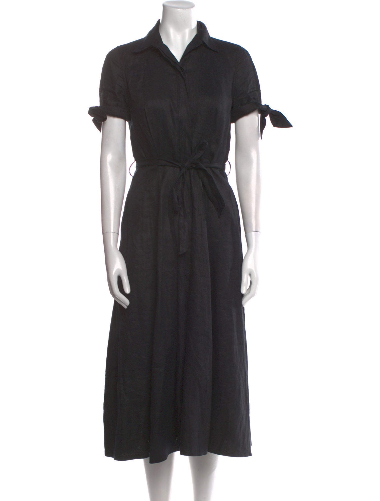 Equipment Linen Midi Length Dress