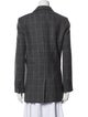Equipment Wool Plaid Print Blazer