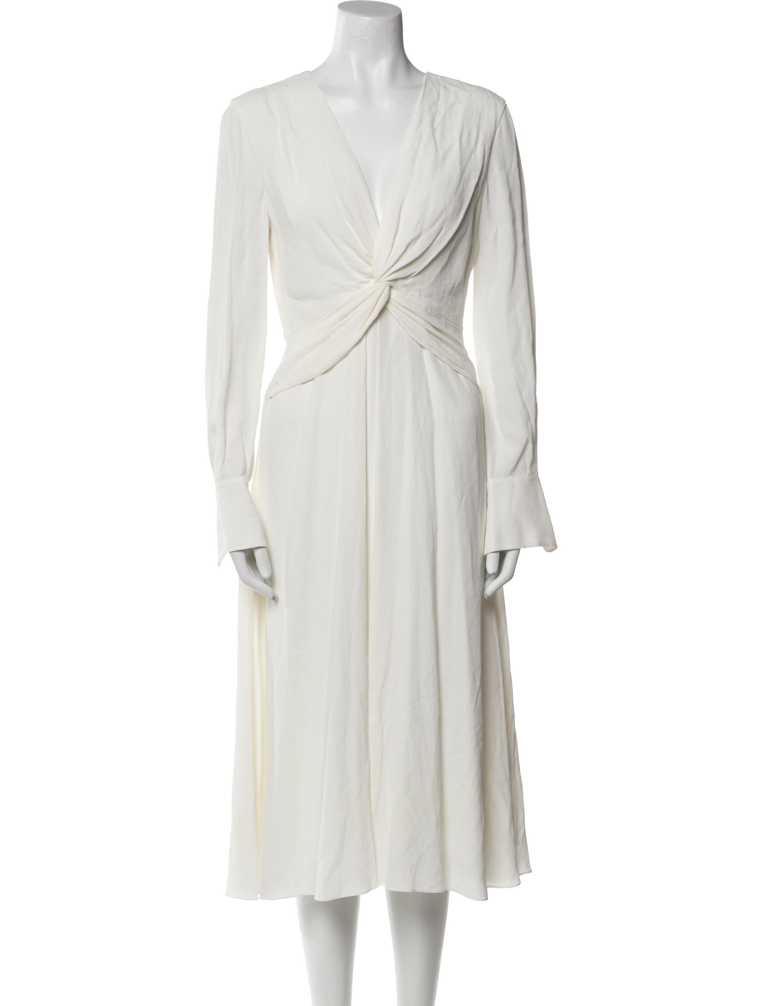 Equipment V-Neck Midi Length Dress