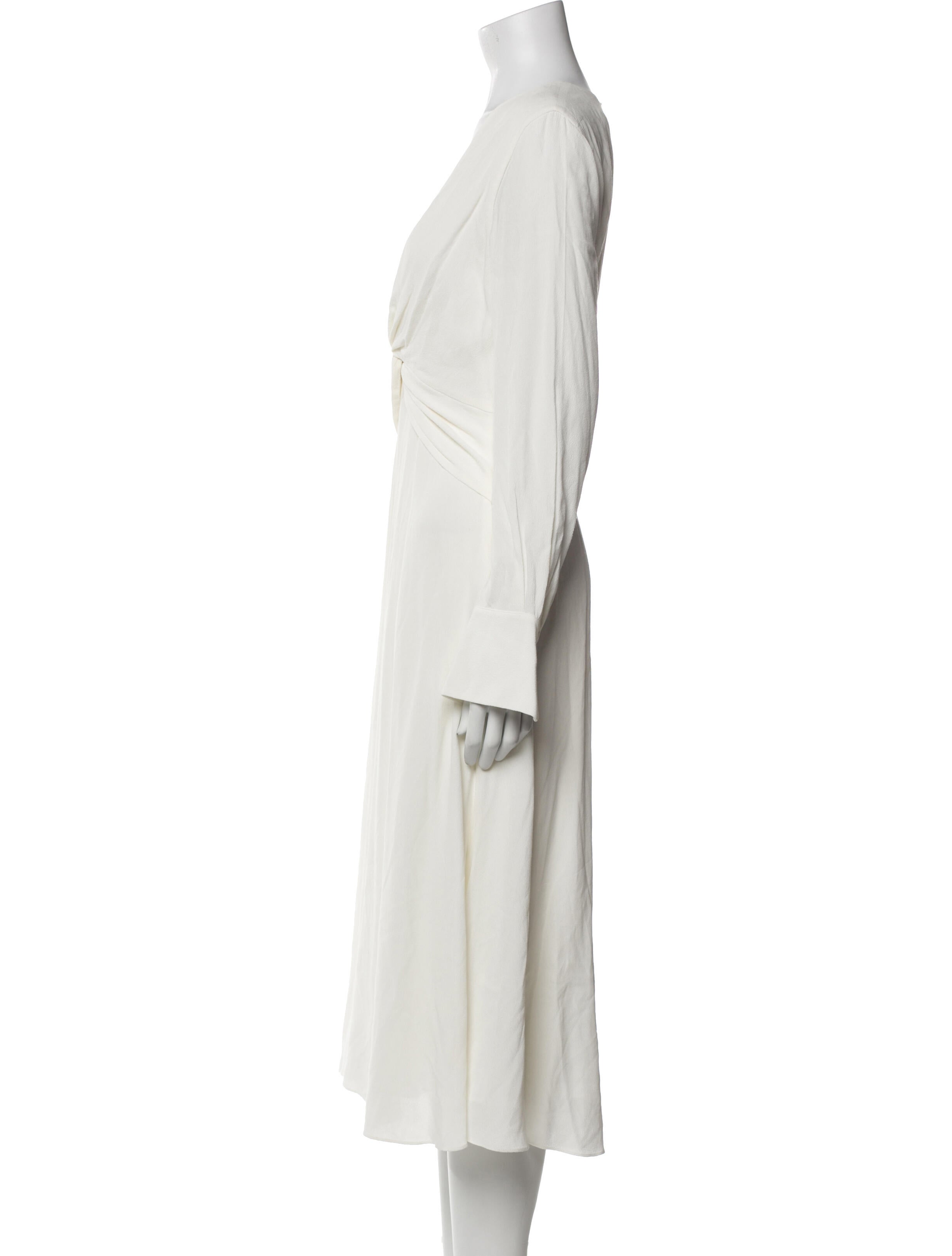 Equipment V-Neck Midi Length Dress