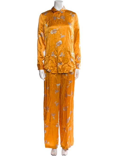 Equipment Silk Floral Print Pant Set