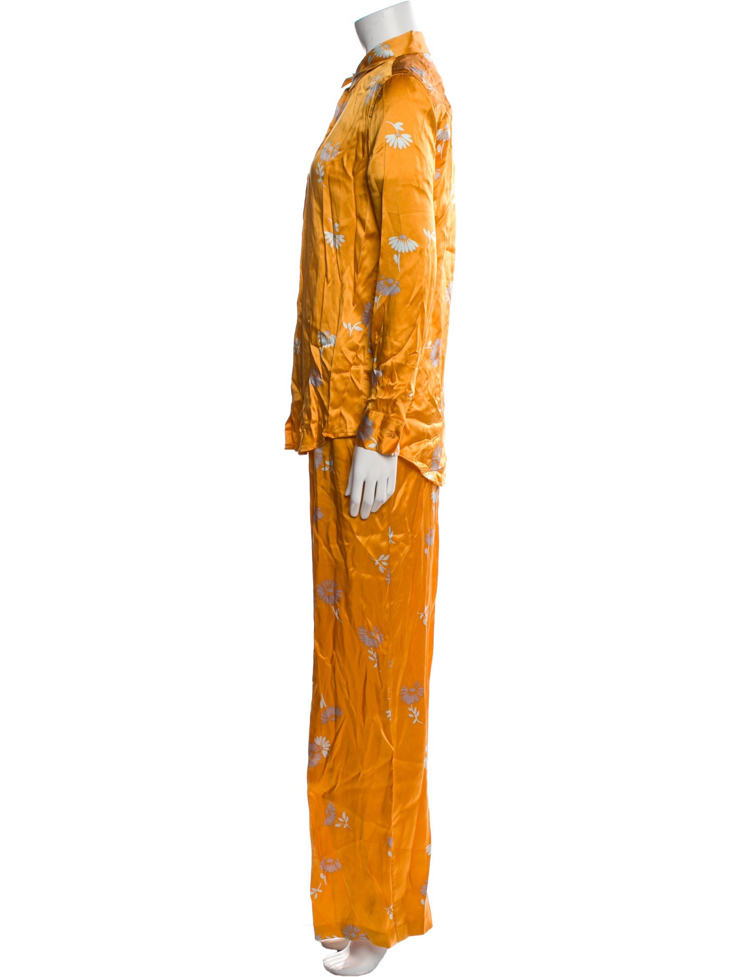 Equipment Silk Floral Print Pant Set