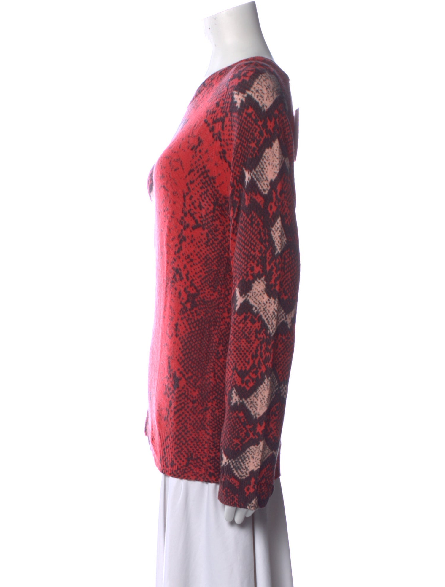 Equipment Cashmere Animal Print Sweater