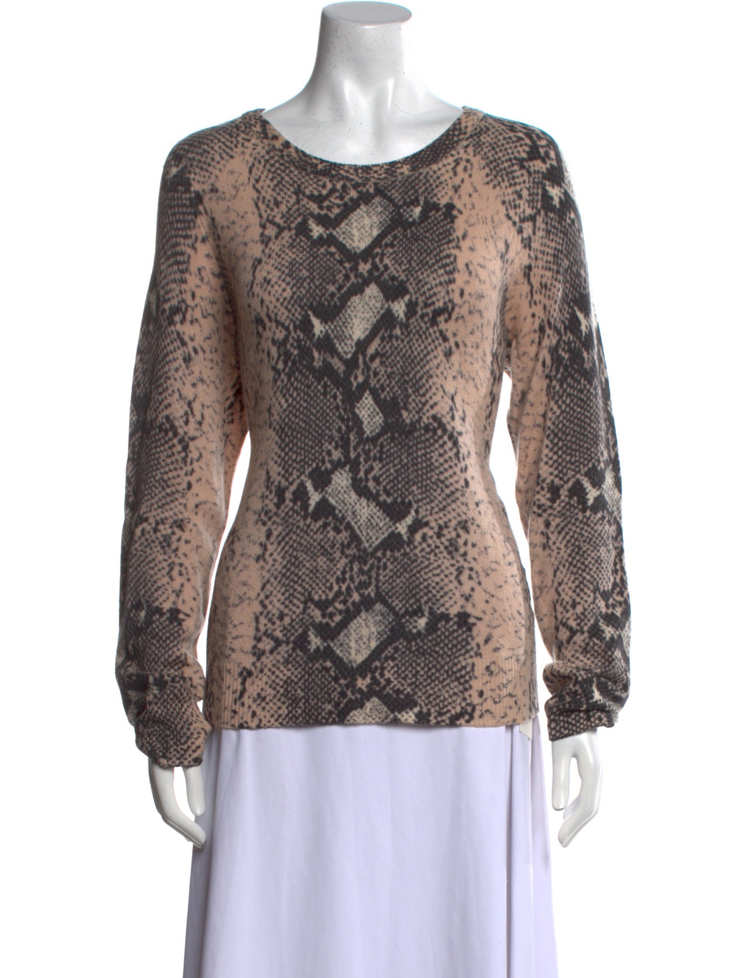 Equipment Cashmere Animal Print Sweater