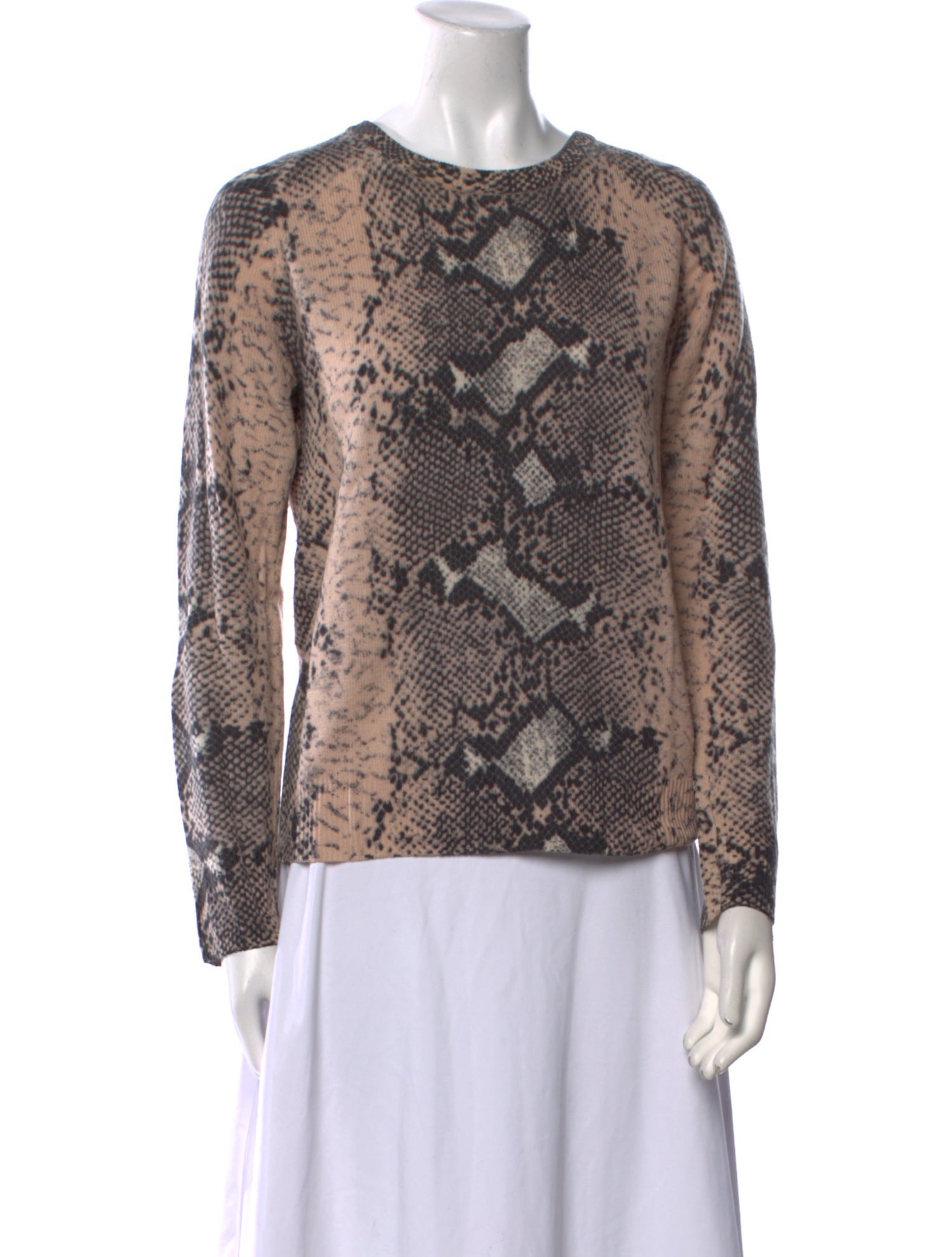 Equipment Cashmere Animal Print Sweater