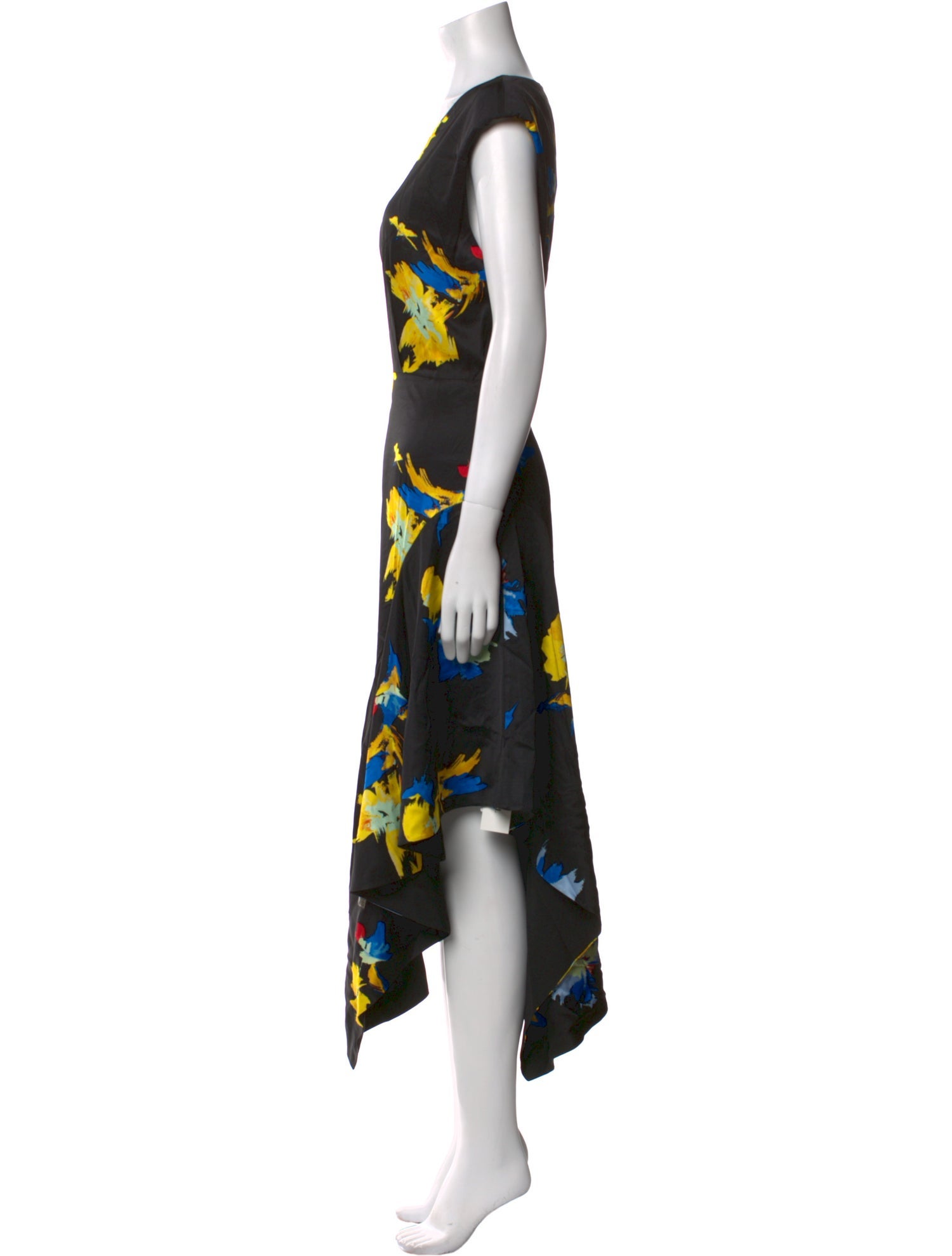 Equipment Floral Print Midi Length Dress w/ Tags