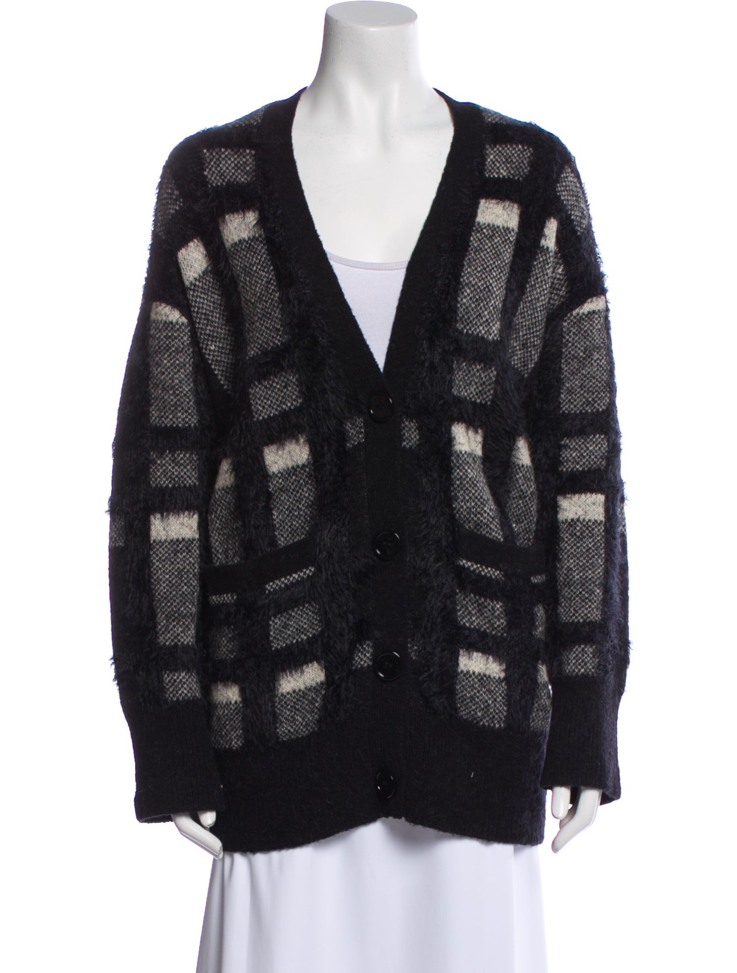 Equipment Striped V-Neck Sweater