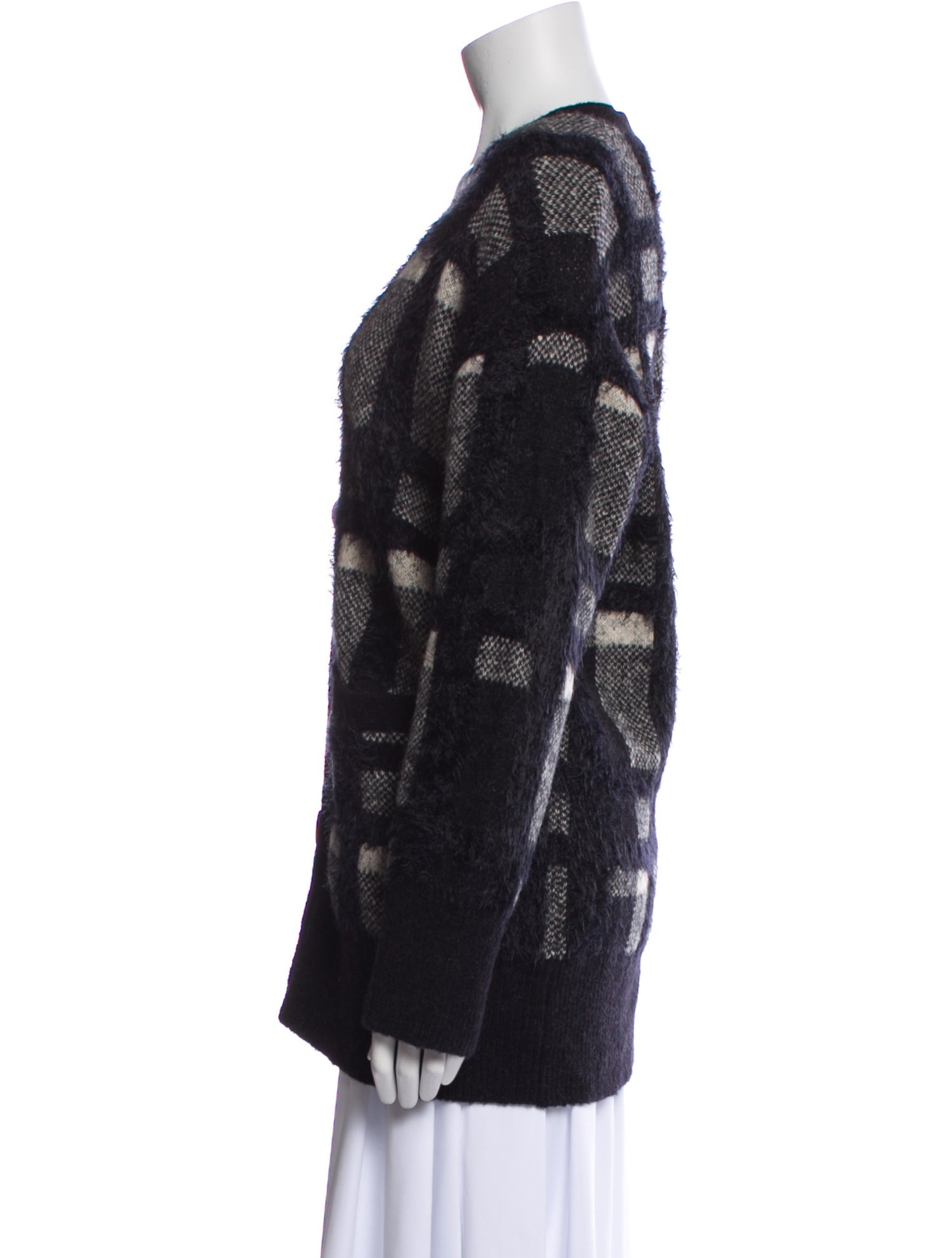 Equipment Striped V-Neck Sweater