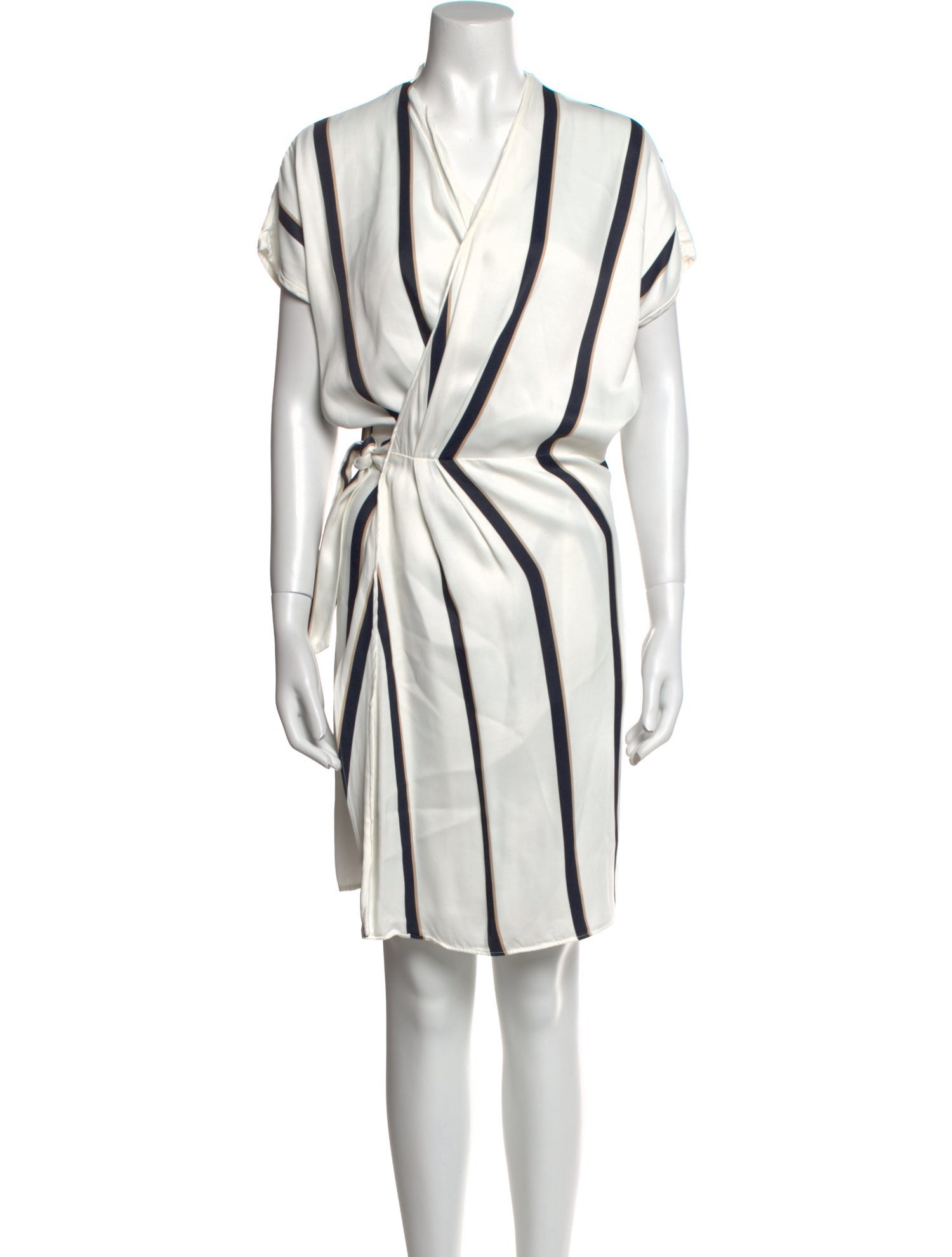 Equipment Striped Knee-Length Dress