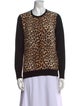 Equipment Wool Animal Print Sweater