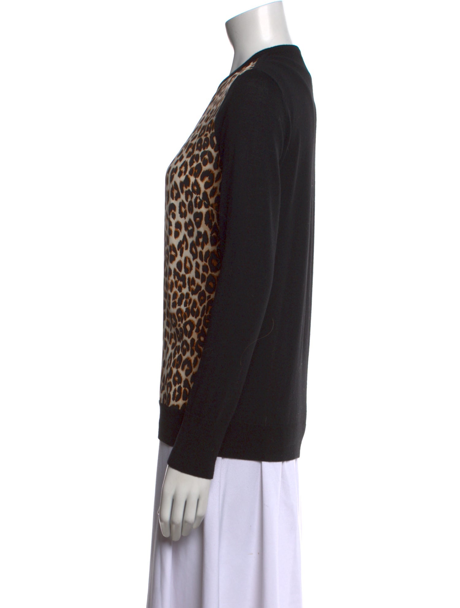 Equipment Wool Animal Print Sweater