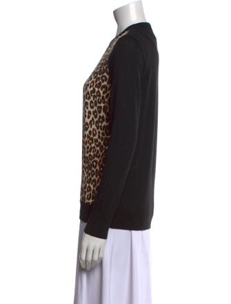 Equipment Wool Animal Print Sweater
