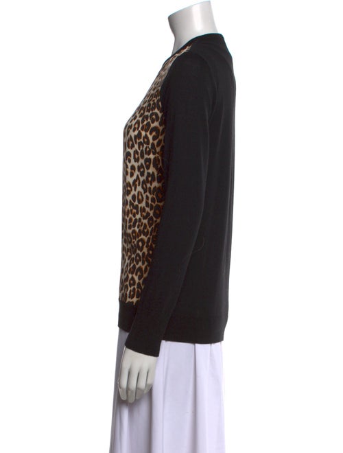 Equipment Wool Animal Print Sweater