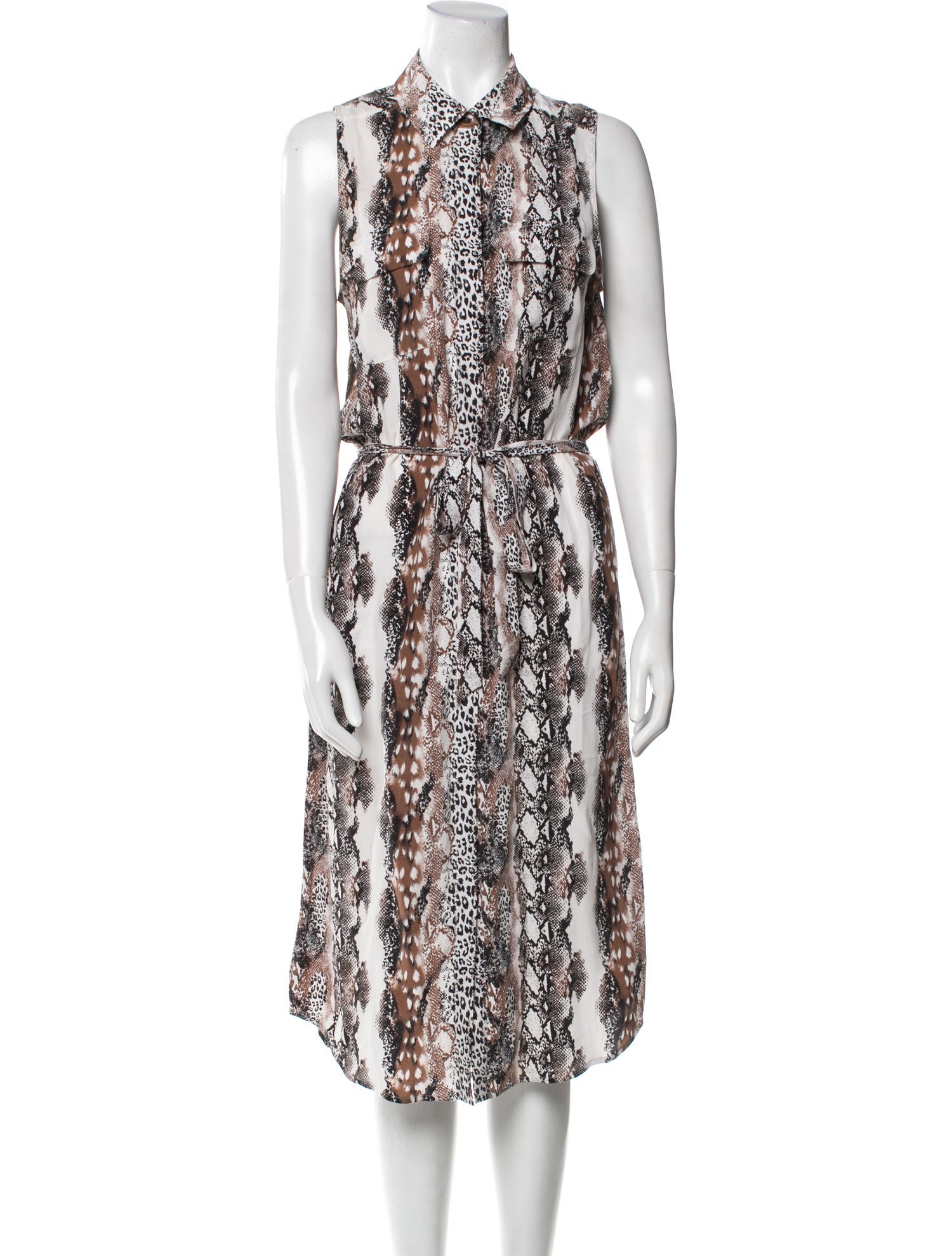 Equipment Silk Midi Length Dress