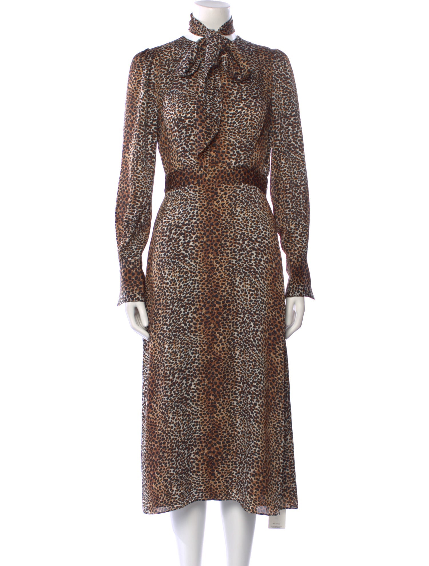 Equipment Animal Print Midi Length Dress