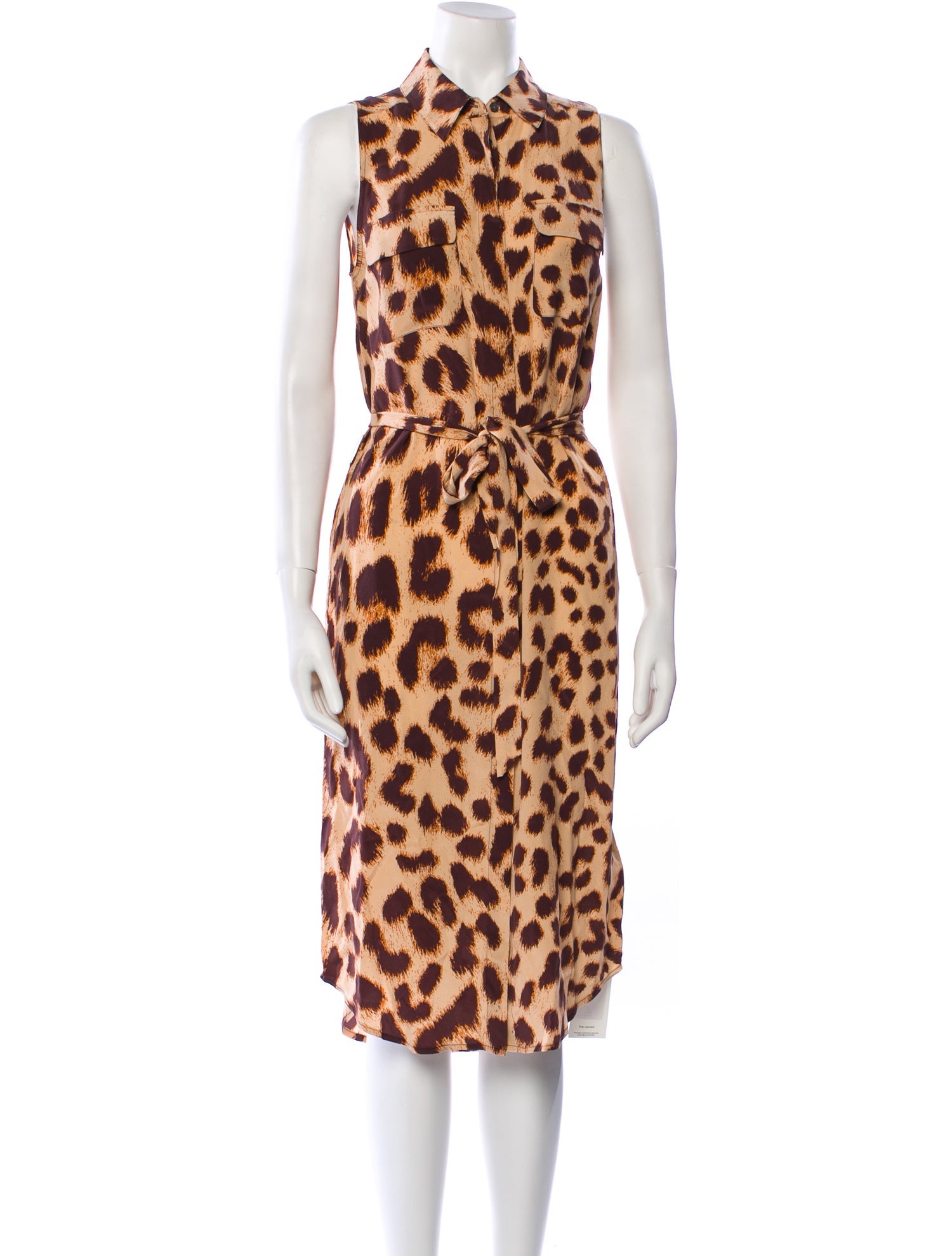 Equipment Silk Midi Length Dress