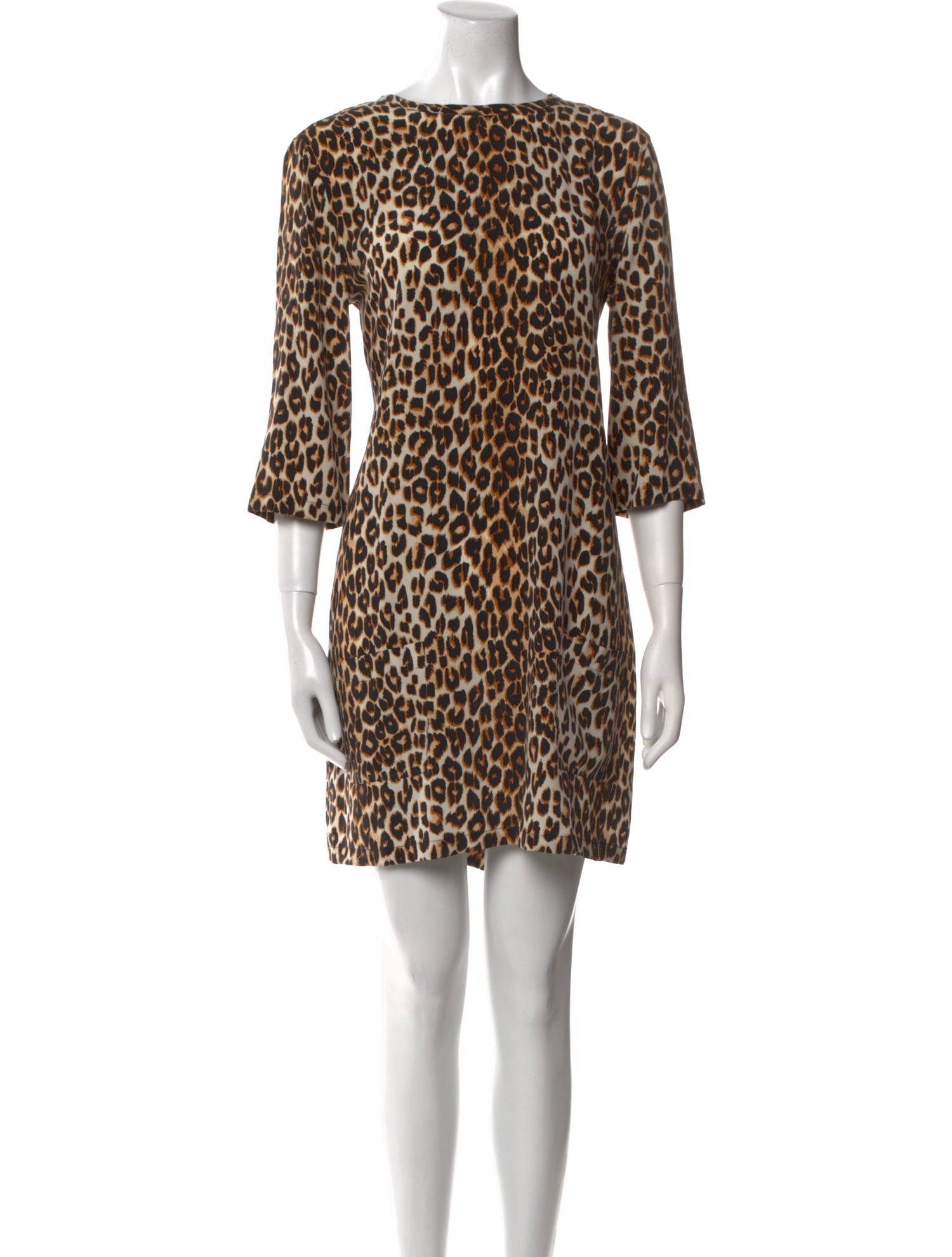 Equipment Animal Print Mini Dress