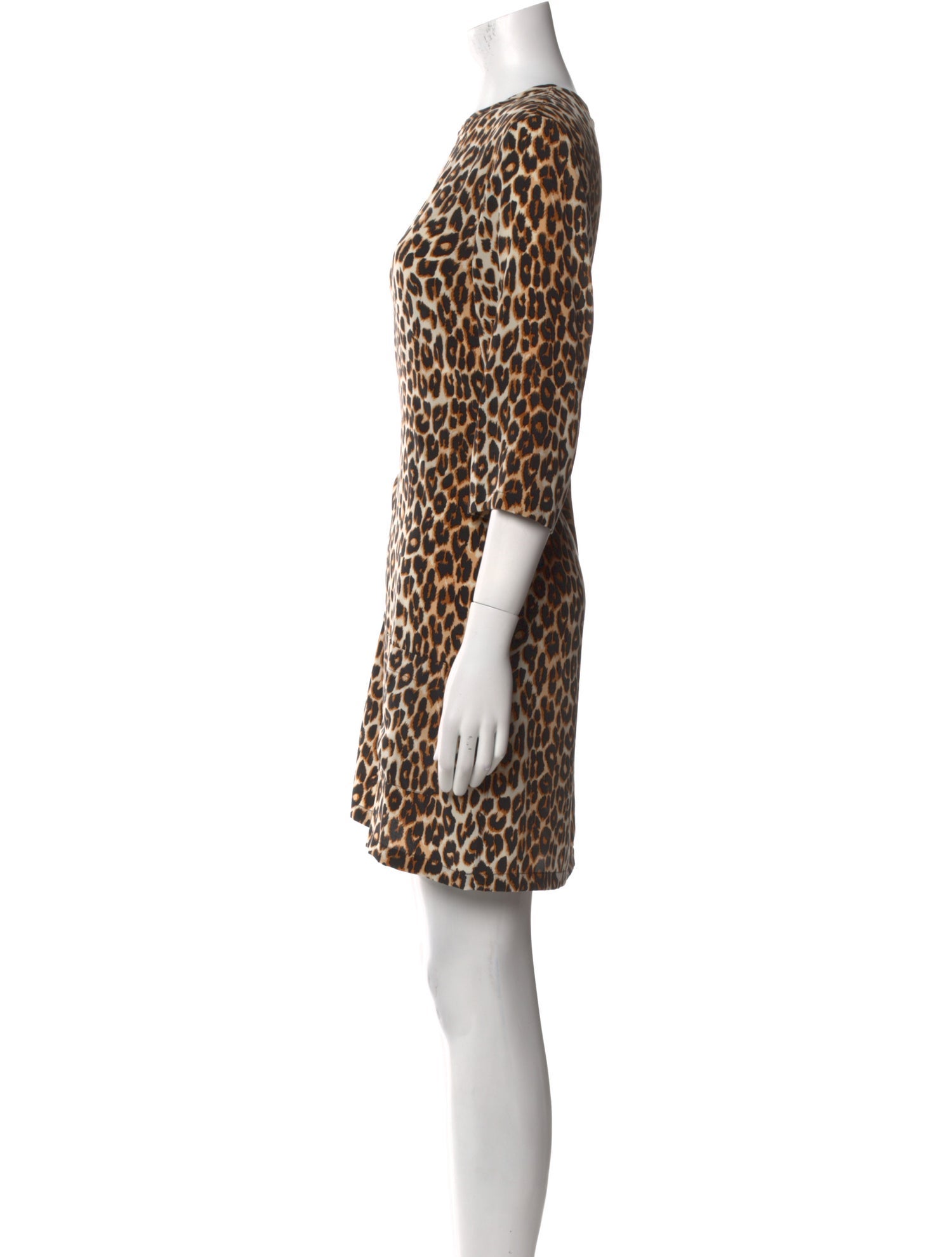 Equipment Animal Print Mini Dress