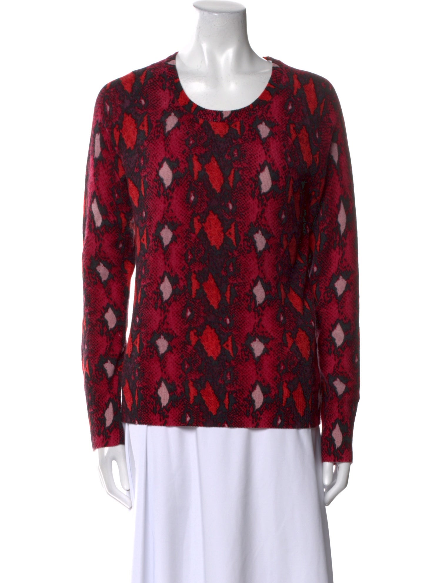 Equipment Cashmere Animal Print Sweater