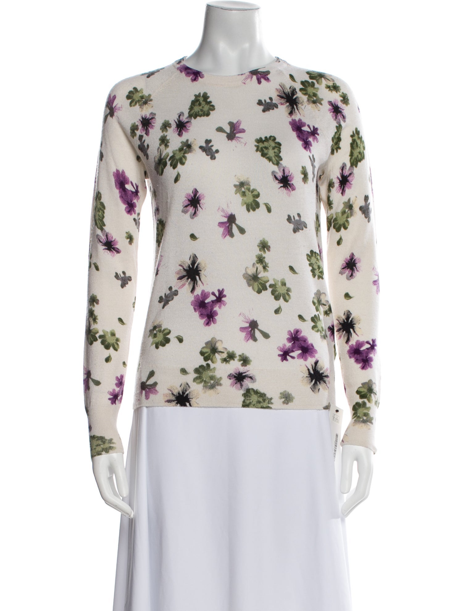 Equipment Silk Floral Print Sweater