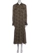 Equipment Animal Print Long Dress
