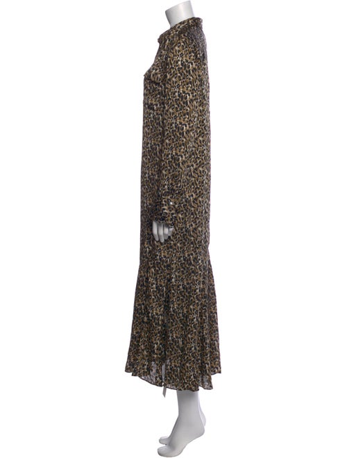Equipment Animal Print Long Dress