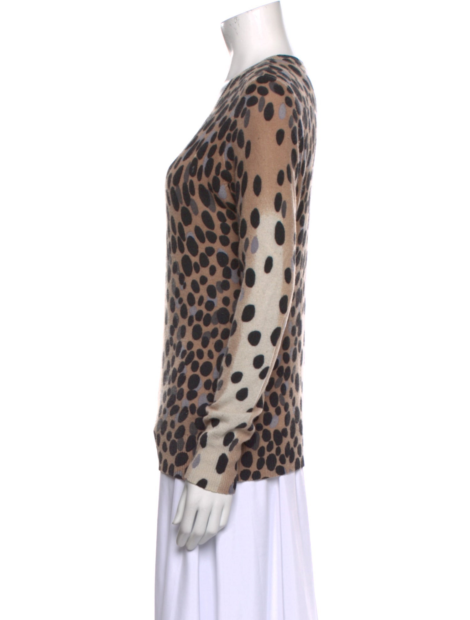 Equipment Cashmere Animal Print Sweater