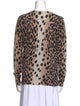 Equipment Cashmere Animal Print Sweater