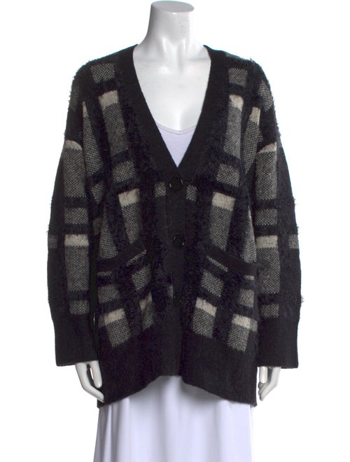 Equipment Nylon Plaid Print Sweater