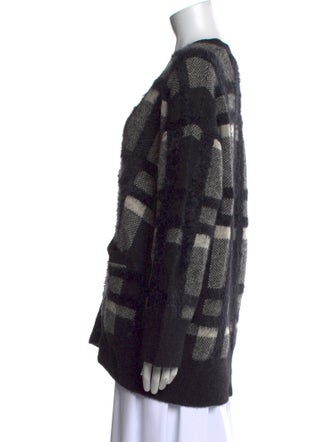 Equipment Nylon Plaid Print Sweater