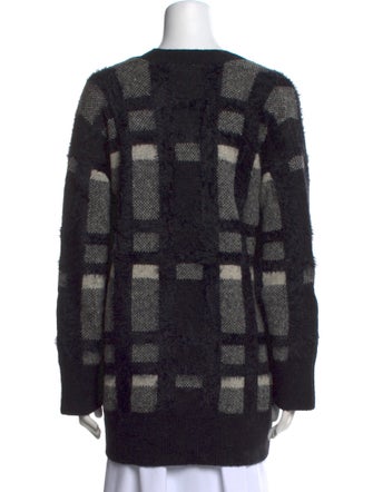 Equipment Nylon Plaid Print Sweater