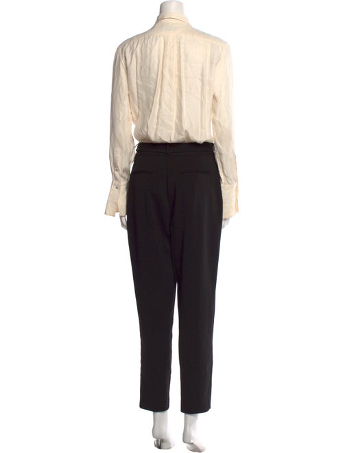 Equipment Silk Colorblock Pattern Jumpsuit