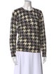 Equipment Cashmere Houndstooth Print Sweater