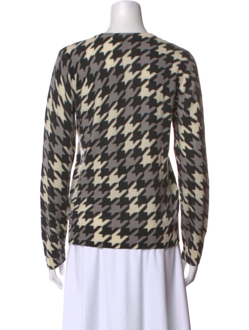 Equipment Cashmere Houndstooth Print Sweater