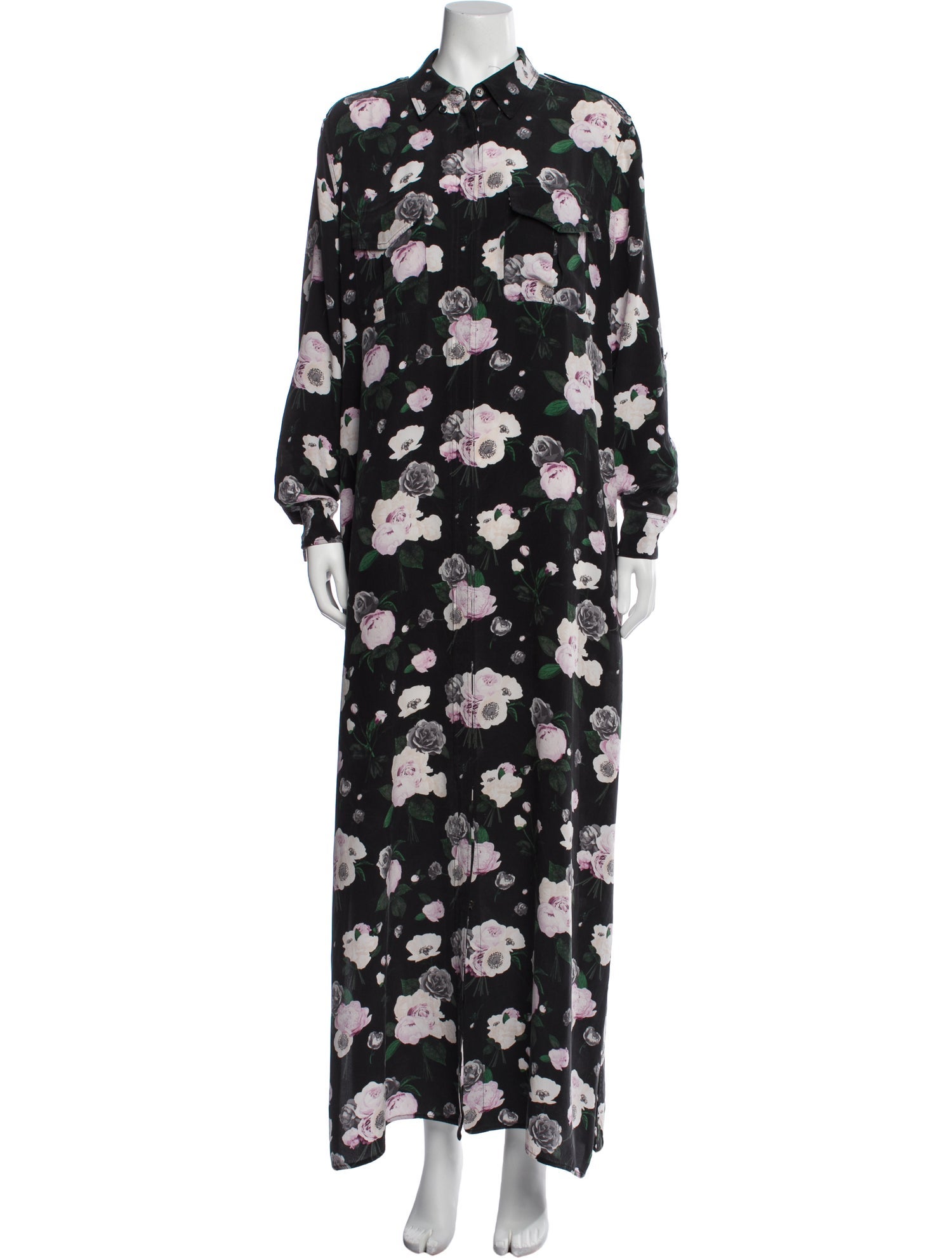 Equipment Silk Long Dress