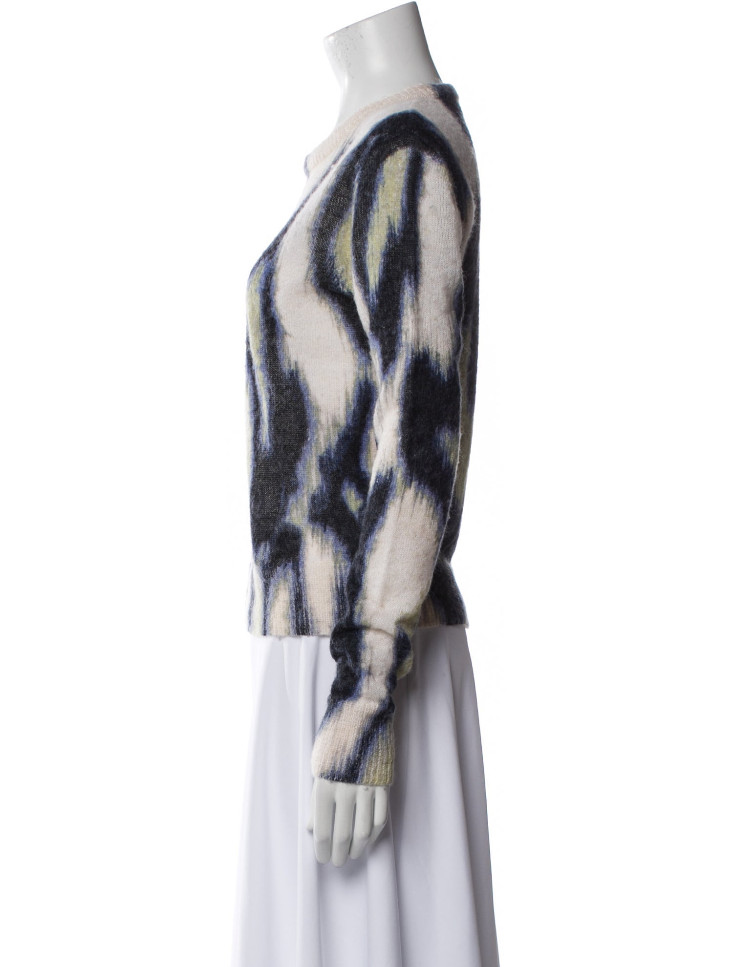 Equipment Tie-Dye Print Crew Neck Sweater