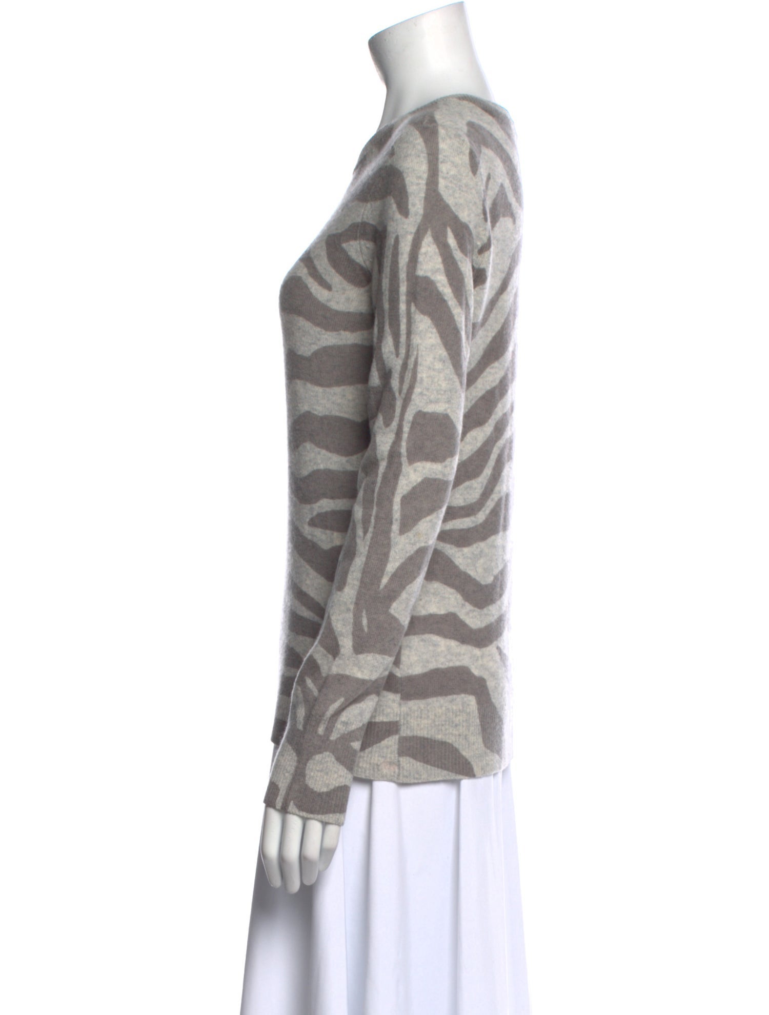 Equipment Cashmere Animal Print Sweater