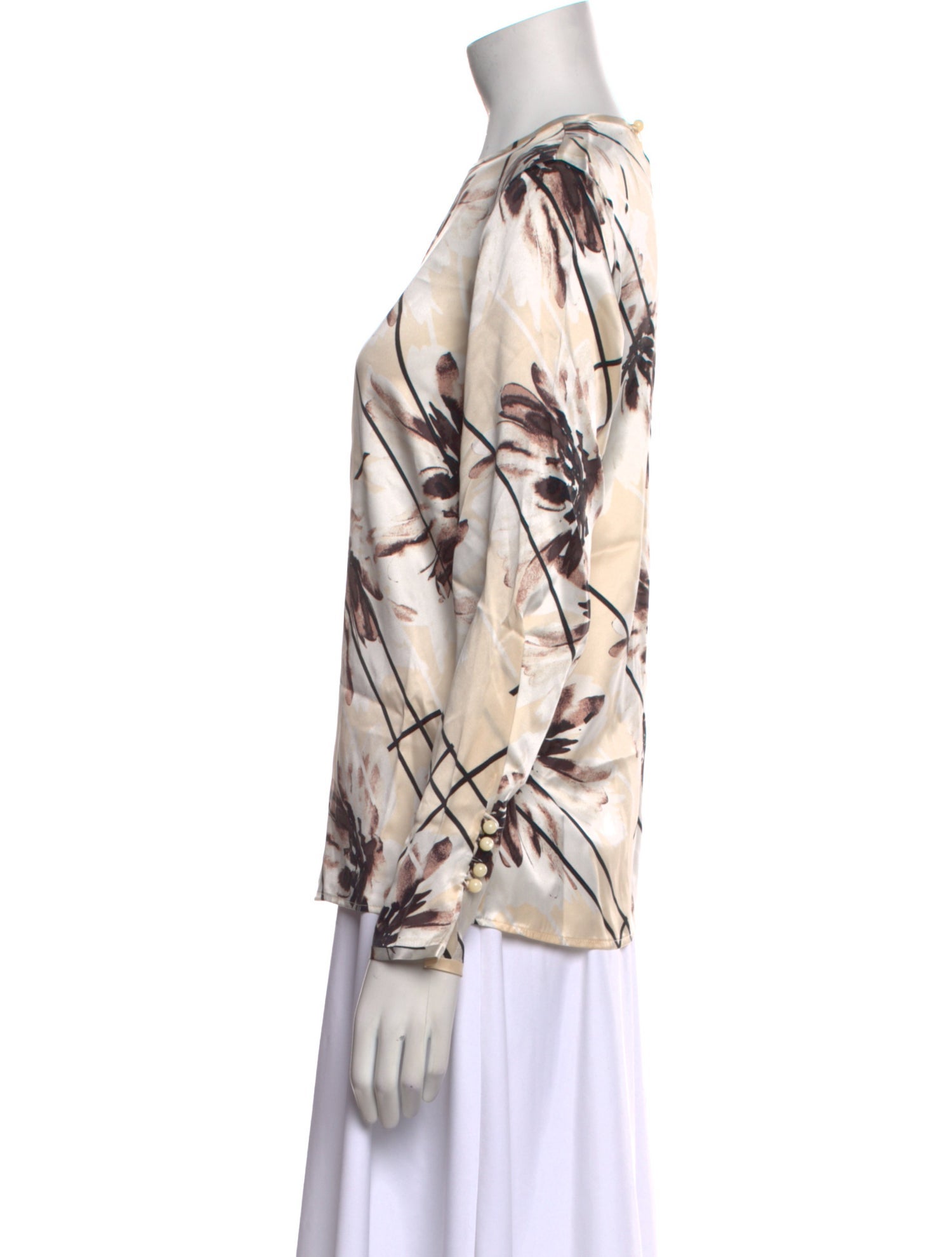 Equipment Silk Printed Blouse