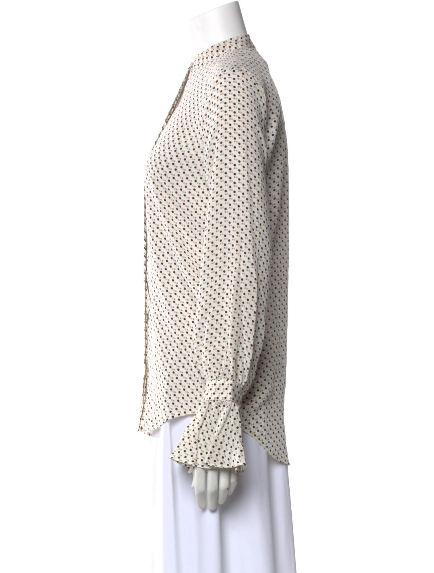 Equipment Silk Polka Dot Print Blouse w/ Tags