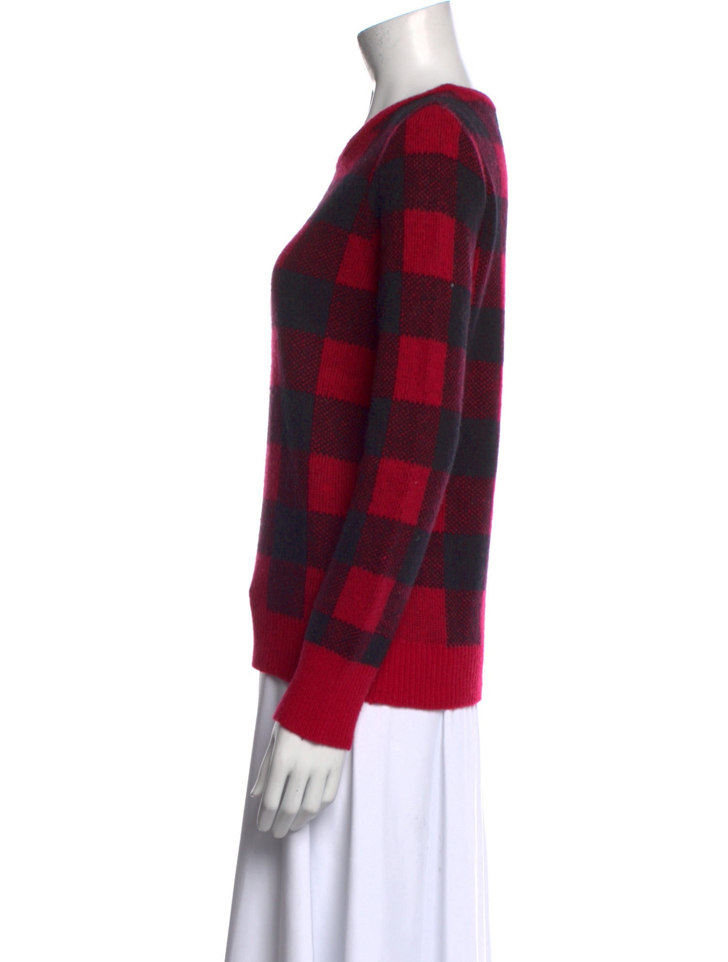 Equipment Wool Plaid Print Sweater