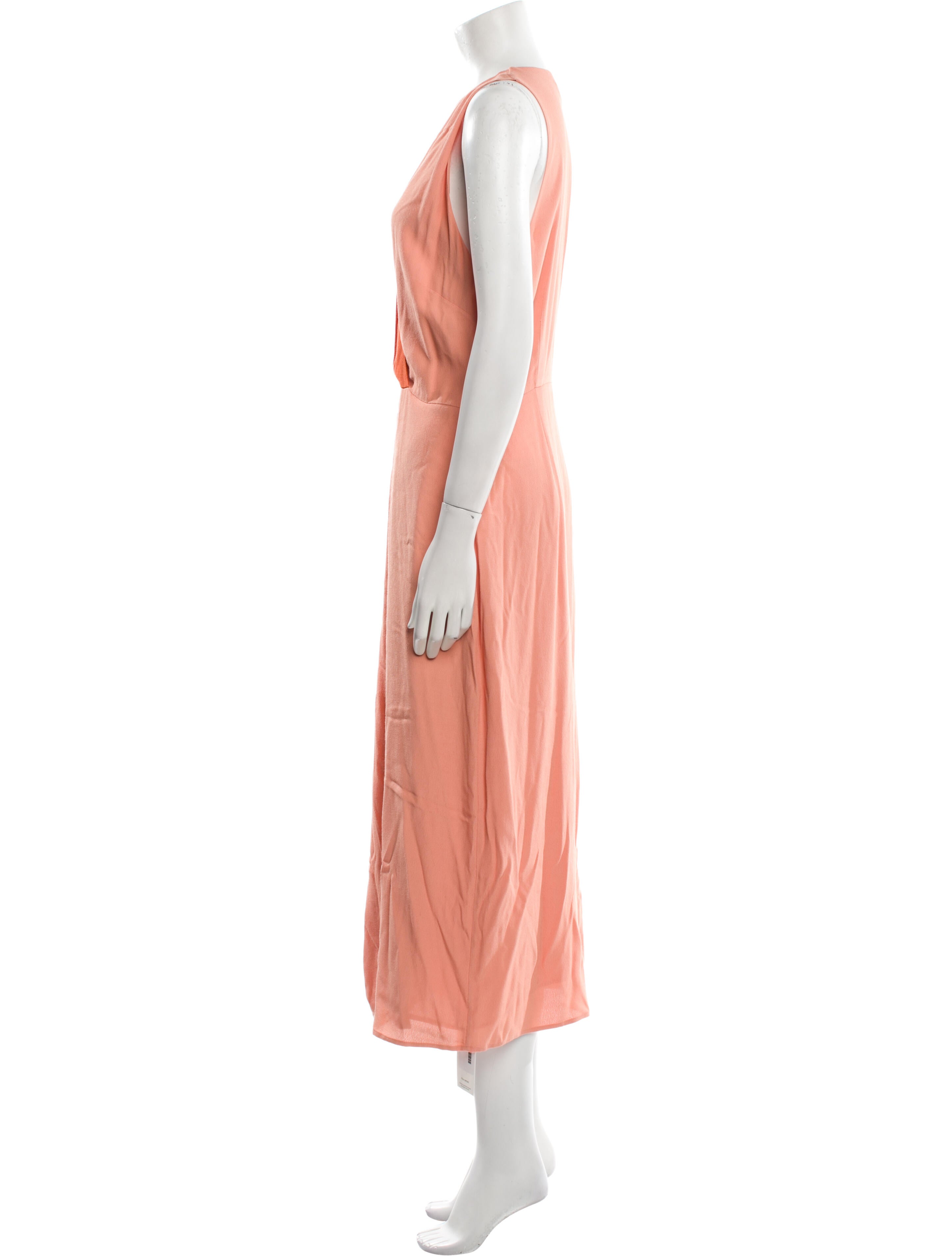 Equipment V-Neck Long Dress