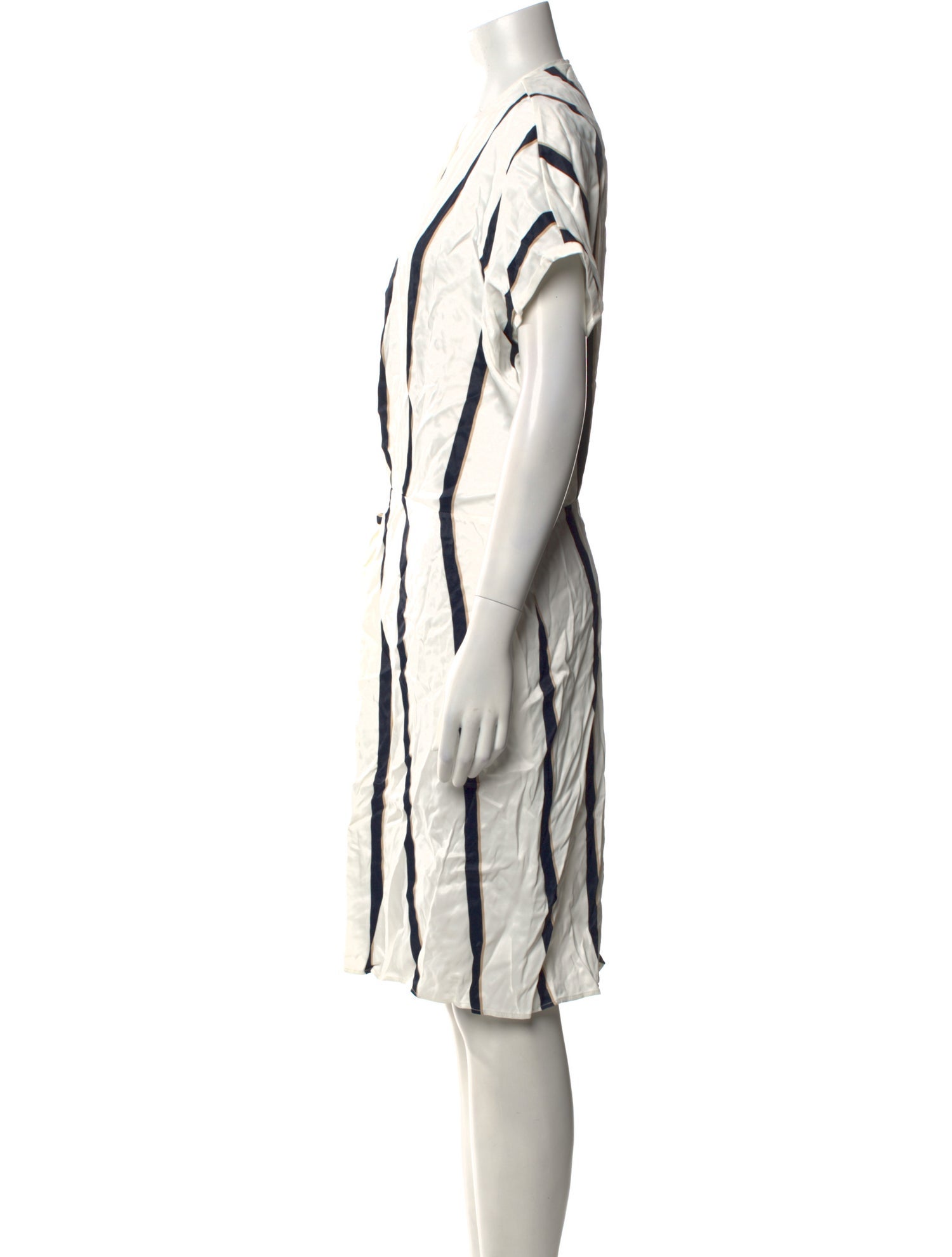 Equipment Striped Knee-Length Dress