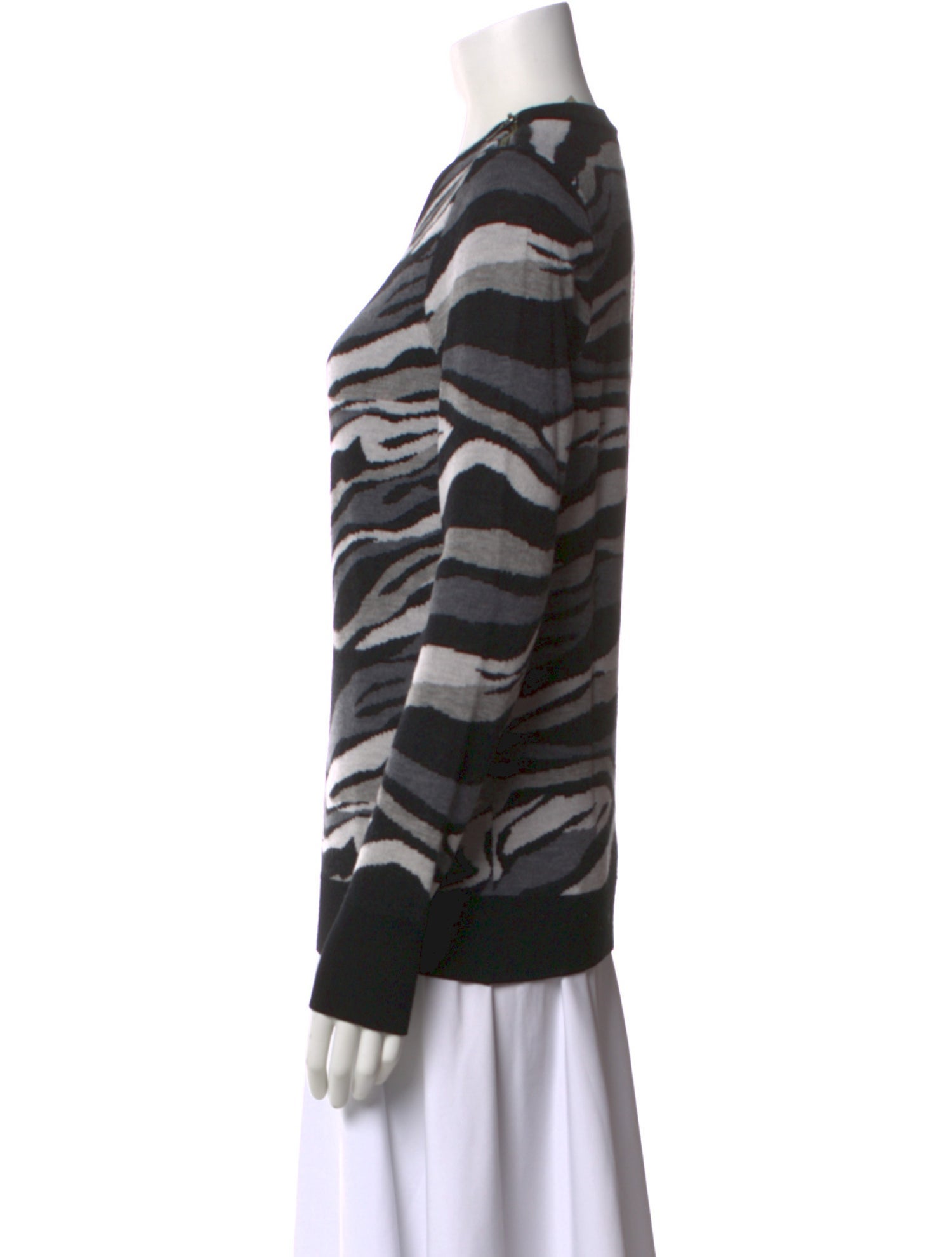 Equipment Wool Animal Print Sweater