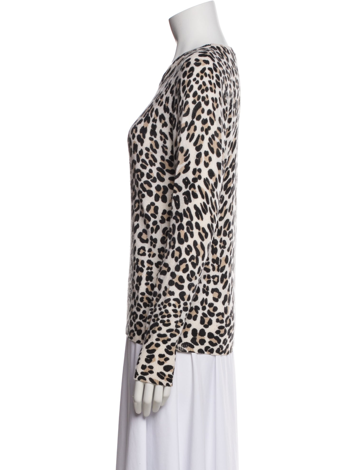 Equipment Cashmere Animal Print Sweater