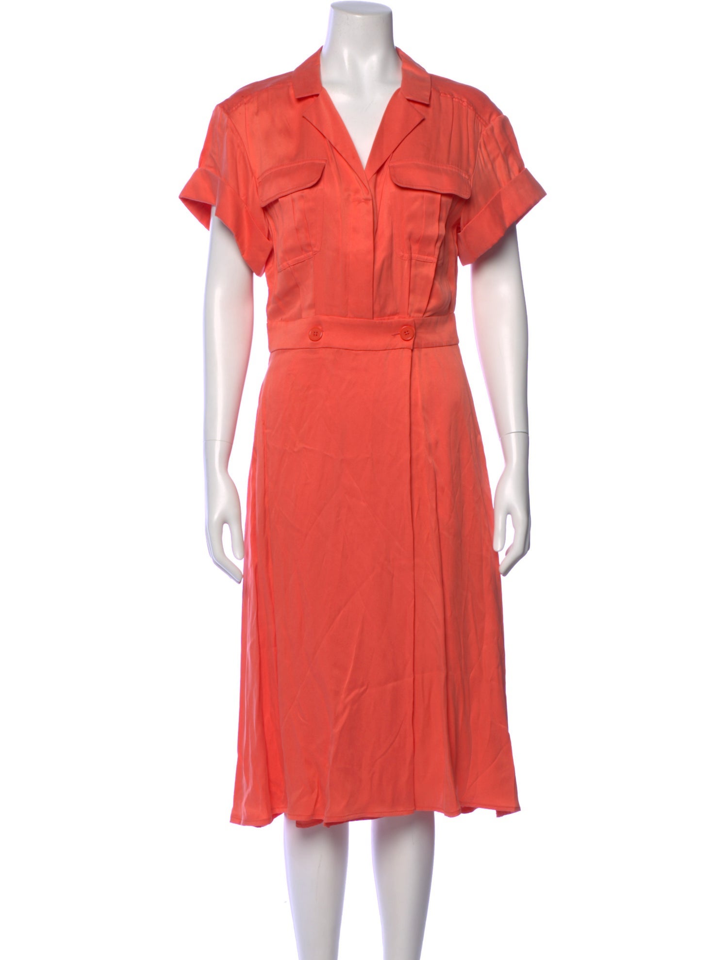 Equipment Silk Midi Length Dress