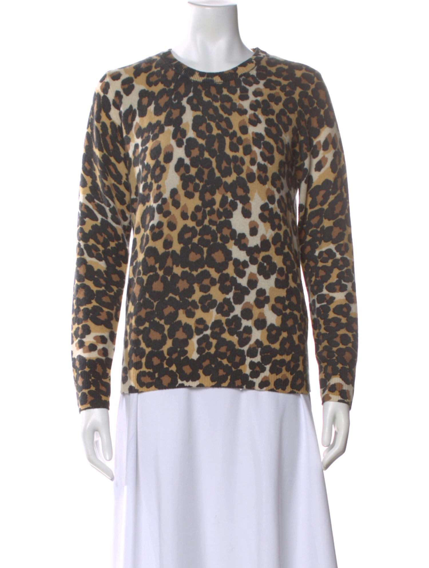 Equipment Cashmere Animal Print Sweater