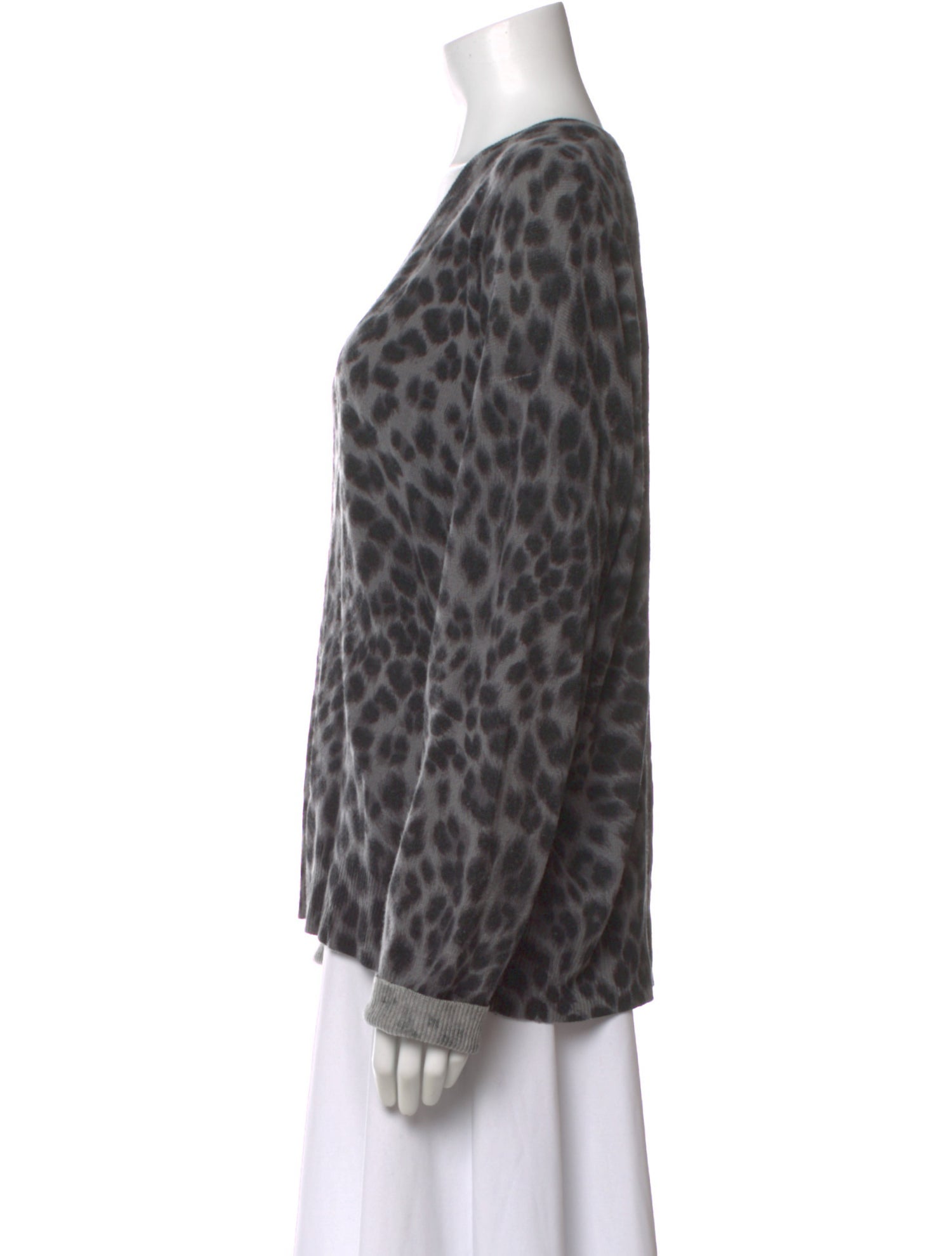 Equipment Cashmere Animal Print Sweater