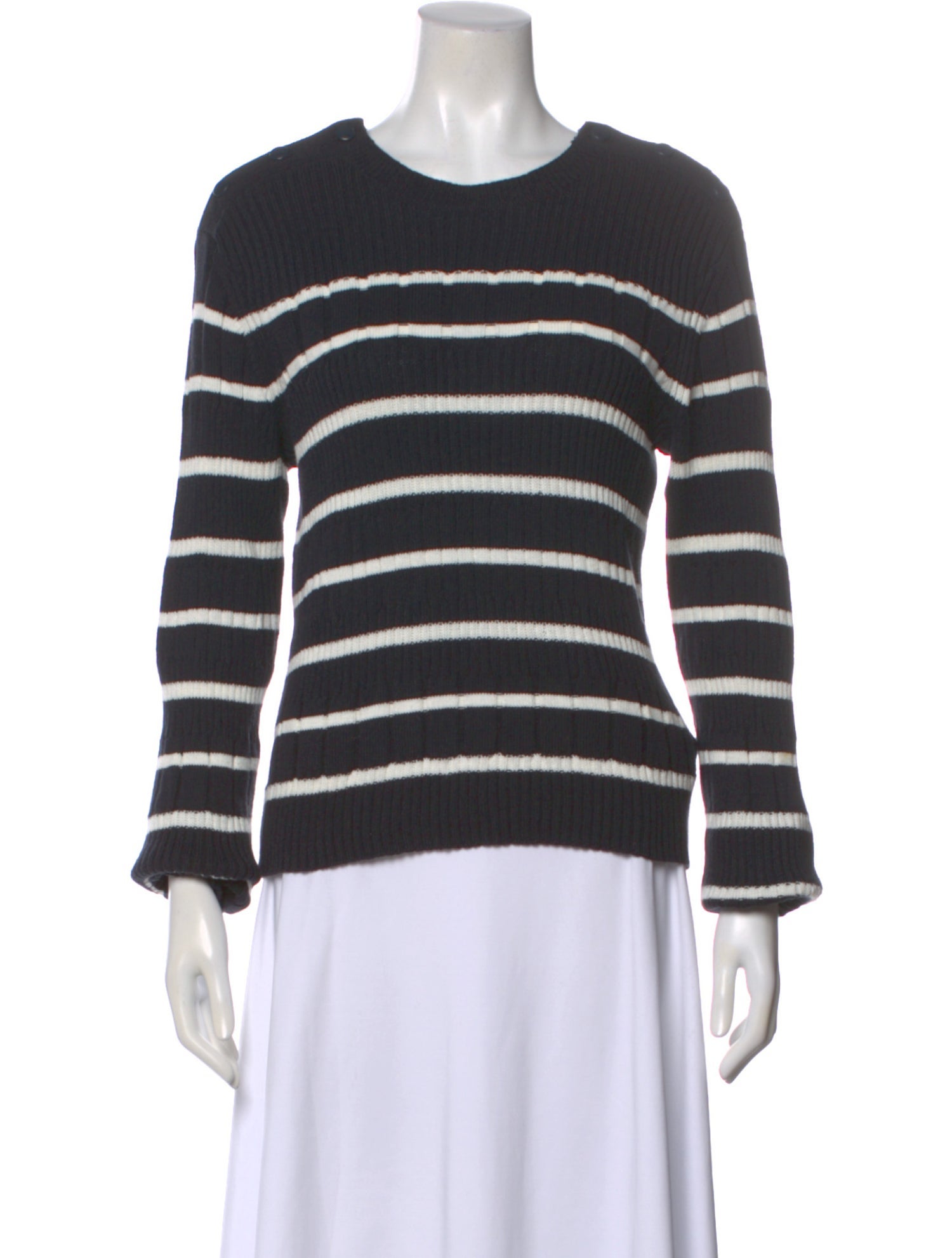 Equipment Striped Crew Neck Sweater
